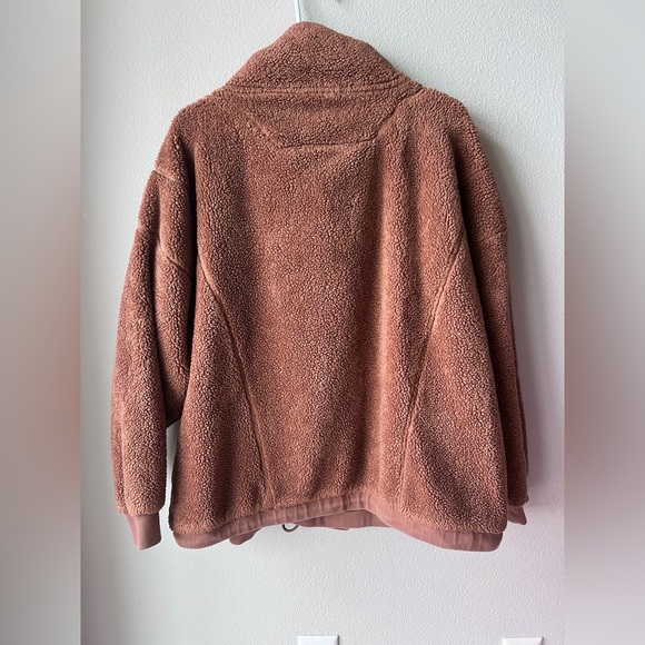 JoyLab Brown Sherpa Quarter Zip. Women’s Size Large - Picture 2 of 4